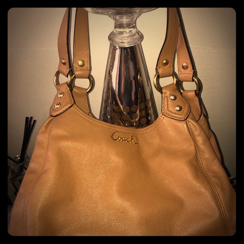 Tan Coach handbag AUTHENTIC gently worn REDUCED